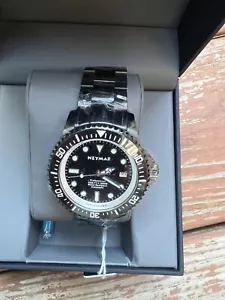 Neymar 44mm Hombre 1000m Buzo Automático Deportivo Acero Inoxidable Reloj Negro - Imagen 1 de 6