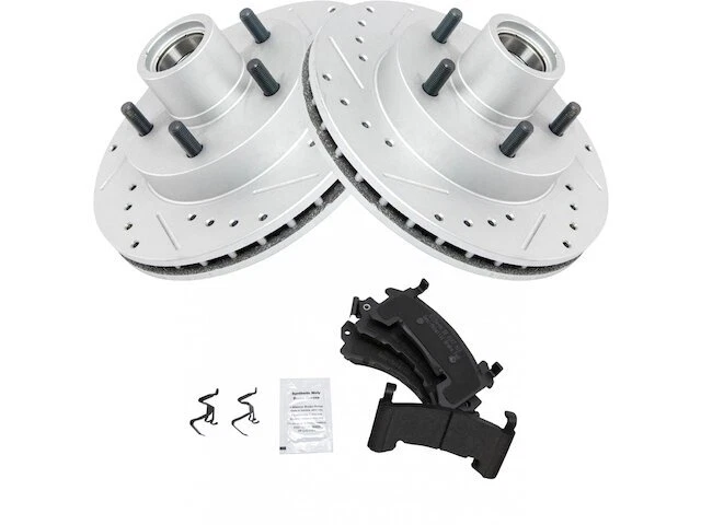 Kit de pastillas de freno y rotor delantero TRQ para GMC S15 Jimmy 1991 tracción trasera 63NTHD Foto 1 de 1