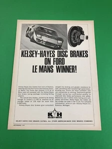 FORD GT 40 GT40 LE MANS WINNER ORIGINAL VINTAGE PRINT AD PRINTED ADVERTISEMENT - Bild 1 von 1