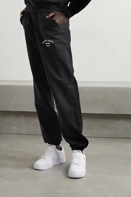 SPORTY & RICH Wellness Studio Black Joggers Track Bottoms NWT XL - Image 1 of 4