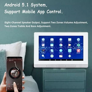 Touchscreen in Wand Verstärker 7" Stereo Audio Hintergrund Musik Bluetooth WLAN - Bild 1 von 19