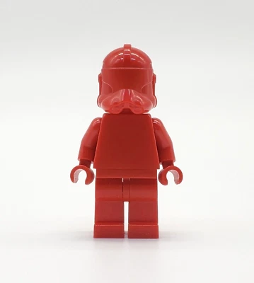 LEGO Star Wars Red Prototype Phase 2 Clone Trooper Minifigure Monochrome Error - Image 1 of 3