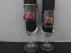 2 STELLA ARTOIS Belgium Beer Glasses - 14 oz & 20 oz -DLO WATER HAITI (NWOB)