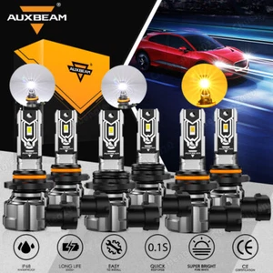 AUXBEAM 9005 9006 9145 LED Headlight High Low Beam Fog Light Bulbs Yellow White - Bild 1 von 17