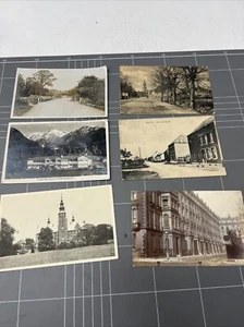LOTE DE POSTALES VINTAGE FOTOS PAISAJES EDIFICIOS ARTE 1900 - Imagen 1 de 10