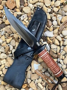 SOG Bowie 2.0 Knife  (S1T-L) Premium AUS-8 Steel with custom sheath - Picture 1 of 5
