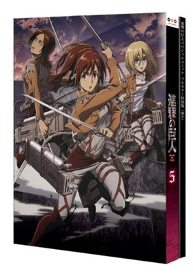 Attack on Titan Vol.5 First Limited Blu-ray W/Book Japan Shingeki no Kyojin F/S - Image 1 of 4