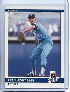 Bret Saberhagen 1984 Fleer Update Baseball Rookie Card #U103-Kansas City Royals - Picture 1 of 2