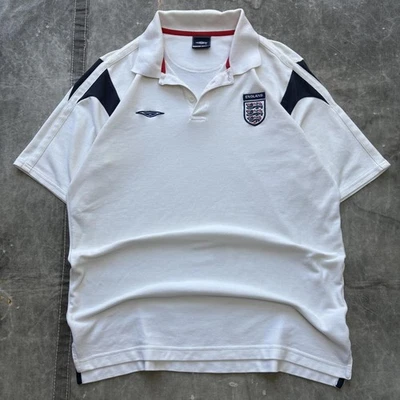 Vintage Y2K Umbro England Football Soccer Team Polo Shirt - Image 1 of 4