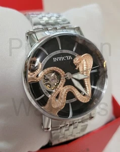 INVICTA Vintage Men 44mm Stainless Steel Black dial NH38A Automatic 43334 - Picture 1 of 9