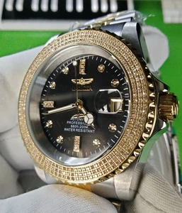 Invicta Diamond Pro Diver automatische zweifarbige Herrenuhr 38294 SS-Gehäuse Armband Zifferblatt - Bild 1 von 23