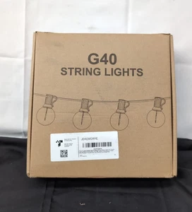 Außen-Leuchten-Garten-Netz-Strom-Schnur-Festoon-Licht LED Außen G40 - Bild 1 von 2