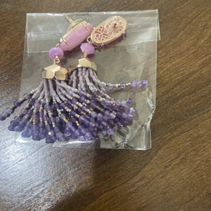 Kendra Scott’ Women's Earrings Dangle/Drop Purple And Pink With Beads - Picture 1 of 2