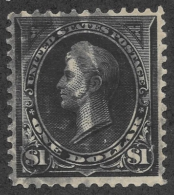 Used 1895 $1  Admiral Perry Postage Stamp, Scott #276, cv $100 - Image 1 of 3