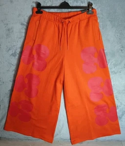 Marimekko X Adidas Women’s Widepant UK 16-18 Orange Tracksuit Bottom Wide Leg - Picture 1 of 7