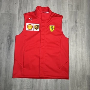Puma Scuderia Ferrari F1 Racing Team Softshell Weste Formula One Formel 1 Vest L - Picture 1 of 13