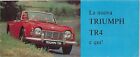 Brochure Triumph Tr4 1962 - Importata Da Ducati - Automobilia
