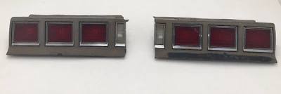 1980-1985 Chevy Caprice Tail Lights Rear Brake Lamps Chevrolet Rear Panel Trim - Image 1 of 4