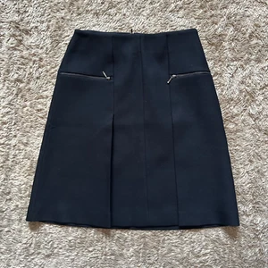 Cefinn Black Viscose Blend A Line Skirt Size 8 - Picture 1 of 4