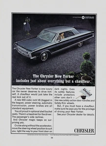 1966 Chrysler New Yorker Luxury Car Owner Deserves to Drive Original Print Ad - Picture 1 of 2