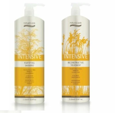 Natural Look Intensive Shampoo & Reconstructive Treatment Duo 1L - Image 1 of 3