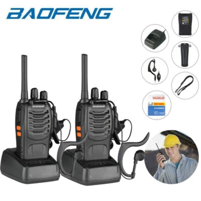 2PCS Baofeng BF-88E PMR446MHz Walkie Talkie Sprechfunkgeräte Handfunkgerät Set