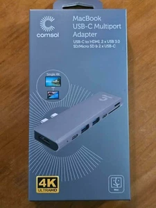 Comsol MacBook USB-C Multiport Adapter Brand New in Sealed Box - Picture 1 of 2