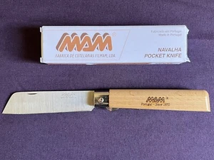 MAM Linerlock Knife Sheepsfoot Oak 2041 Linerlock German Stainless - Picture 1 of 3