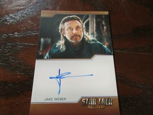 Star Trek Discovery Season 3 Jake Weber as Zareh BROWN Autograph Three