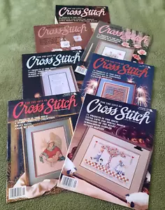Lot of 7 Magazines For the Love of Cross Stitch Leisure Arts Publication - 1989 - Picture 1 of 5