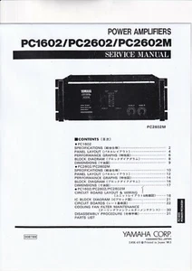 Manual de servicio instrucciones para Yamaha PC-1602, PC-2602 - Imagen 1 de 1