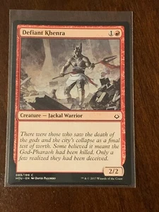 Magic the Gathering Hour of Devastation Defiant Khenra - Picture 1 of 2