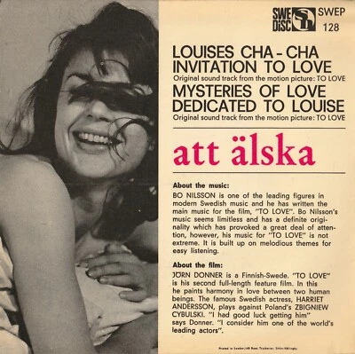 BO NILSSON-Soundtrack | To Love · att älska | SWE DISC | SWEP 128 - Bild 1 von 4