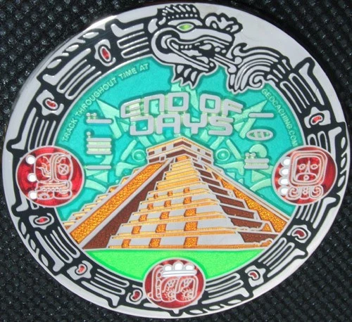 MAYAN END OF DAYS GEOCOIN - LE - NICKEL - NEW - U/T - Image 1 of 1