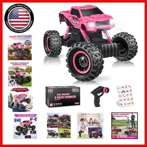 Adventure-Ready 1/12 Scale Pink RC Crawler with LED & Anti-Collision Bumper - Picture 1 of 11