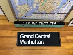 R21 NY NYC SUBWAY ROLL SIGN GRAND CENTRAL STATION TERMINAL 42nd STREET PARK AVE - Picture 1 of 6