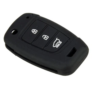 Funda protectora de silicona para llavero apta para Hyundai i30 i40 Solaris Verna Kona - Imagen 1 de 4