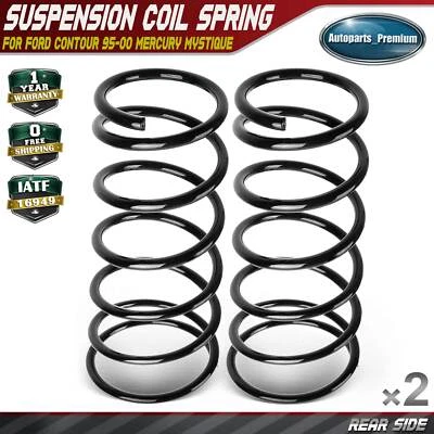 2x Coil Spring Set for Ford Contour Mercury Mystique 1995-2000 Rear Left & Right - Image 1 of 4