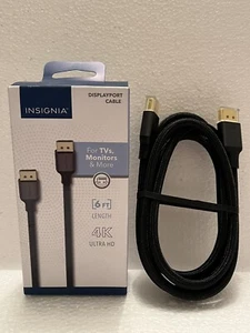 Insignia- 6' DisplayPort Cable - Black - Picture 1 of 2