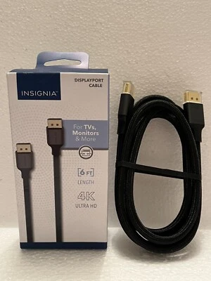 Insignia- 6' DisplayPort Cable - Black - Image 1 of 2