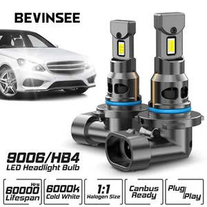 9006 HB4 LED Headlight Bulbs 12000LM Low Beam For Toyota Corolla E14 E15 06-14 - Picture 1 of 8