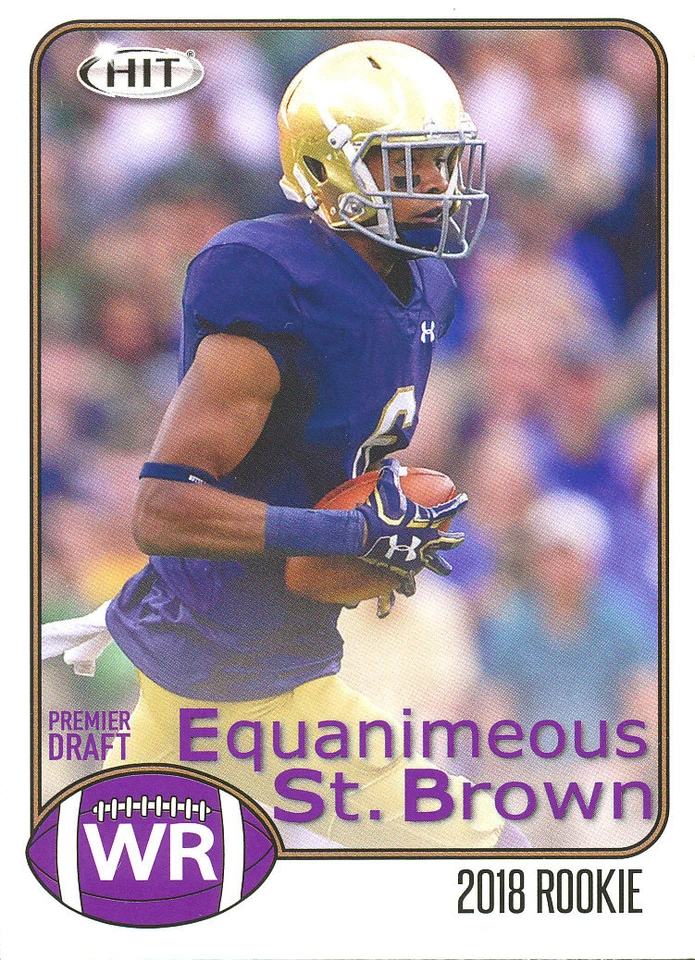 SAGE-HIT Equanimeous St. Brown RC PACKERS Notre Dame FIGHTING IRISH - Image 1 of 1