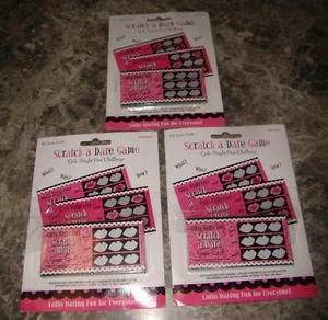 Bachelorette Party Game Scratch a Dare Girls Night Out Wedding lot of 3 - Picture 1 of 1