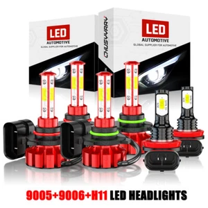 For Chevy Colorado 2004-2007 2008 Combo LED Headlights High Low Fog Light Bulbs - Picture 1 of 15