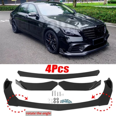 For Mercedes Benz E350 Front Lip Splitter Spoiler Body Kit E-Class E65 E63 E400 - Image 1 of 4