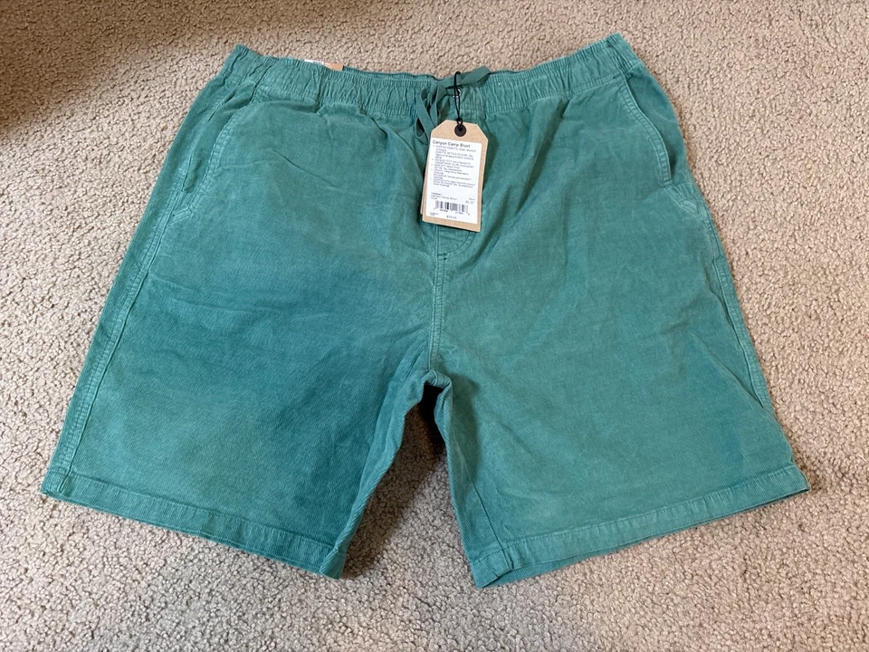 Prana Canyon Camp Shorts Men's Size XXL 7" Inseam in Cove Blue With Tags