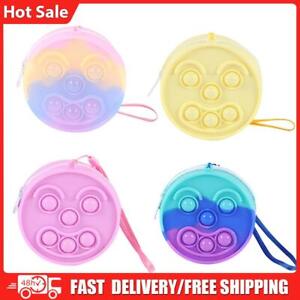 Anti-Stress Smile Face Push Bubble Coin Purse Decompression Press Handbags