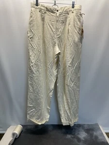 Caribbean Joe Mens Chino Pants Size 33x30 Rayon/polyester/linen Relaxed Fit NWT - Picture 1 of 5