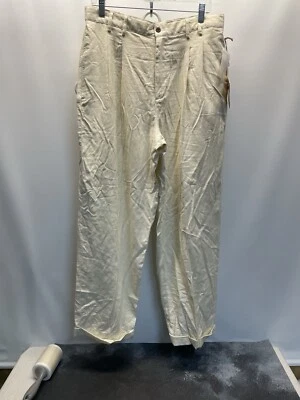 Caribbean Joe Mens Chino Pants Size 33x30 Rayon/polyester/linen  Relaxed Fit NWT - Image 1 of 4