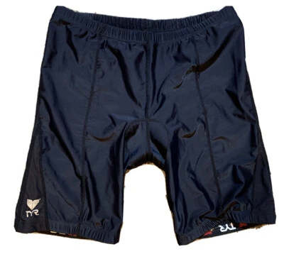 Pantalones Cortos de Ciclismo TYR Talla XXL Negros Acolchados Atléticos para Bicicleta Foto 1 de 4